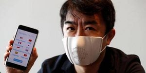 Coronavirus: japoneses crean mascarilla que se sincroniza con tu smartphone