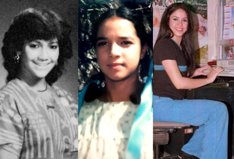 Jennifer López, Adamari López, Shakira y las curiosas fotos de los famosos de jóvenes