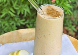 Batido energético con avena y linaza para lucir un vientre plano y fitness