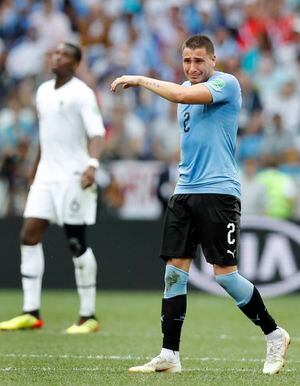 Puro sentimiento en el Mundial: José María Giménez rompió en llanto en pleno partido de Uruguay con Francia