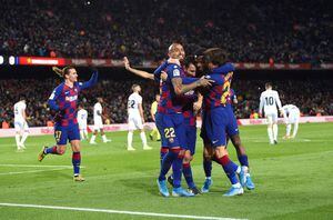 Vidal entregó exquisita asistencia a Messi para el primer gol del Barcelona en la era Setién