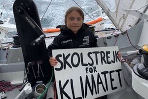 FOTOS: Greta Thunberg cruzó el Atlántico con solo 16 años en un velero con cero emisiones y llegó a Nueva York