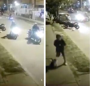 Video: cuando estaban a punto de robarse una moto en Bogotá, delincuentes tuvieron que salir corriendo