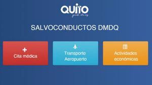 Así es la calendarización para solicitar un salvoconducto en Quito (actividad económica )