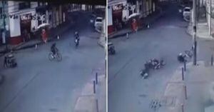 Motociclista atropelló a mujer ciclista y huyó del lugar en Bogotá