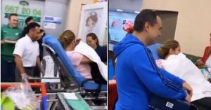 (Video) Mujer tuvo contracciones en fila de reconocido supermercado de Bogotá y ahí tuvo a su bebé
