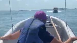 (Video) Dos lanchas con turistas chocaron en Cartagena