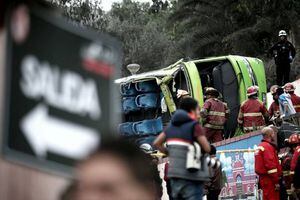 Imprudencia y exceso de velocidad produjeron tragedia del bus turístico en Lima