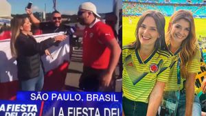 Fuertes críticas a presentadora de Caracol por reírse de desagradable comentario de hincha en la Copa América
