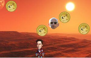¿Ya jugaste “Elon Mars”? Un videojuego en el que aparece Elon Musk recogiendo Dogecoins por Marte al ritmo de “El Baile del Perrito”