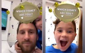 VIDEO. Estos son los divertidos filtros de Disney de la familia Messi