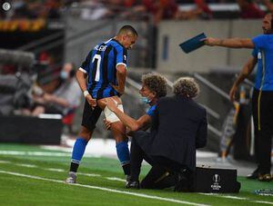 Inter de Milán clasifica a semifinales de Europa League y lamenta la lesión de Alexis Sánchez
