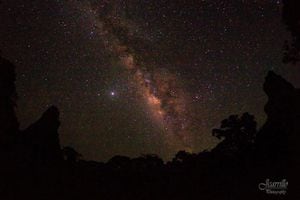 La Vía Láctea desde el Parque Nacional Tikal