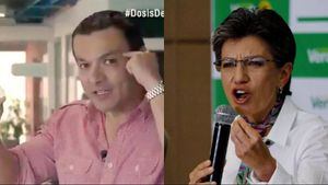 (Video) El comentario de Juan Diego Alvira que Claudia López tomó como machista