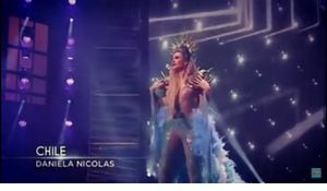 Daniela Nicolás ya desfiló con su traje de Pincoya en Miami