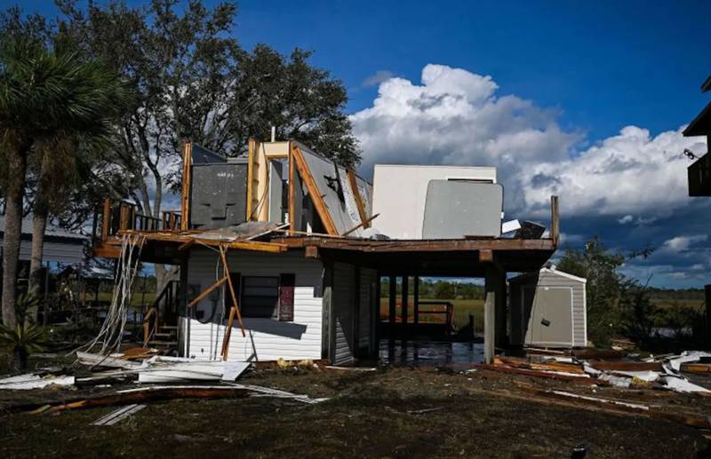 En esta foto se ve una casa destruida en Keaton Beach, Florida, el 30 de agosto.| Foto: Chandan Khanna/AFP/Getty Images.