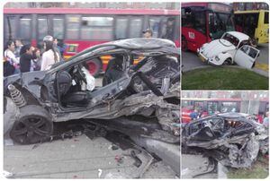 FOTOS Y VIDEOS: un muerto y varios heridos tras choque múltiple que involucra a bus TransMilenio