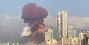 Videos: reportan gigantesca e impactante explosión en el Líbano