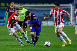 Video: la jugada de Messi que le costó la primera tarjeta roja como jugador del FC Barcelona