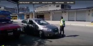 Playas: Conductor se llevó a vigilante de la CTE en el capó por 20 cuadras