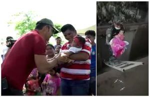 VIDEO. Ricardo Arjona conoce a niña de viral rescate y entrega títulos de propiedad