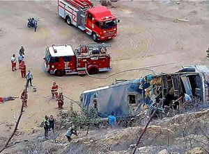 8 fallecidos tras accidente de bus con hinchas de Barcelona SC