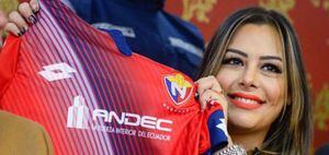 Larissa Riquelme dejó un mensaje afectuoso a los hinchas de El Nacional