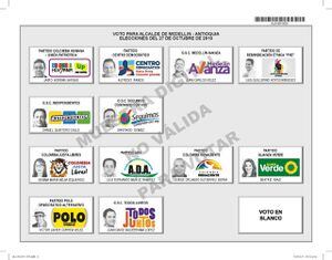 Resultados elecciones por la Alcaldía Medellín