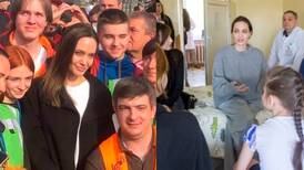 El dramático momento que vivió Angelina Jolie en Ucrania al sonar las sirenas antiaéreas