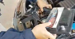 Vídeo: traficante escondia crack dentro da bateria do carro