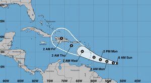 Tormenta tropical Dorian mantiene paso, pero no se fortalece