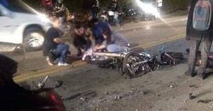 Grave accidente vial entre dos motociclistas deja dos personas muertas