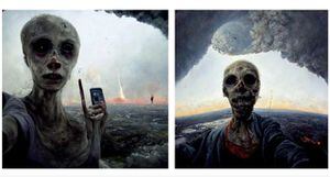 Inteligencia artificial generó una escalofriante foto que muestra cómo sería el fin del mundo