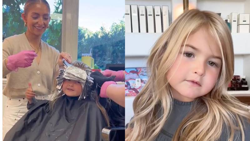 Madre permite a su niña de 5 años decolorarse el cabello – Metro