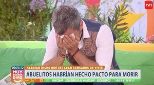 Martes triste en el matinal de TVN: panelistas se quebraron al aire por abuelitos que pactaron morir