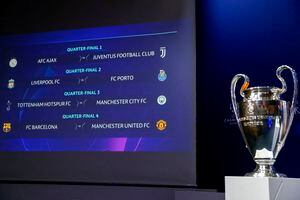 Cuartos de la Champions League: Horario, día y quién transmite los partidos