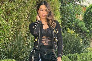 Galilea Montijo impactó con un elegante vestido de encaje y transparencias en Pequeños Gigantes