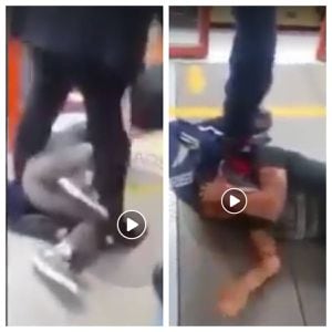 Video: usuarios de TransMilenio le dan tremenda golpiza a un presunto ladrón