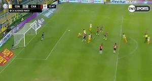 Alfonso Parot héroe y villano en Central: anotó otro gol y cometió grave error
