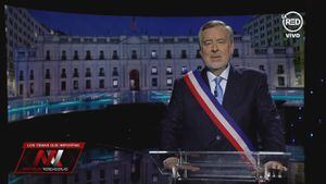 ¿Mundo pararelo?: Alejandro Guillier debutó en “Mentiras Verdaderas” con banda presidencial