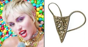 Todos querem saber o porquê Miley Cyrus está vendendo um fio dental de ouro em seu site