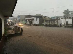 EN IMÁGENES. Lluvias y fuertes vientos causan estragos en la Costa Sur