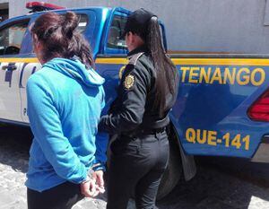 Presunta extorsionista es capturada en Quetzaltenango