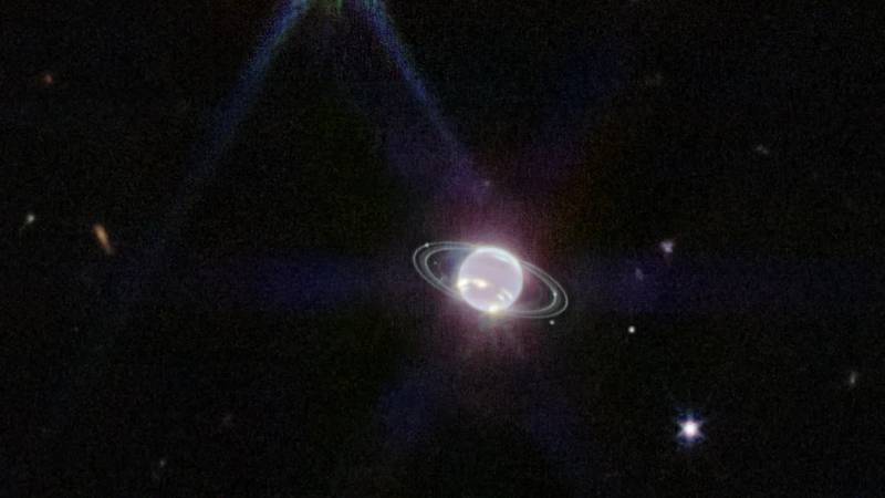 La imagen fue captada por el potente sensor infrarrojo del telescopio.