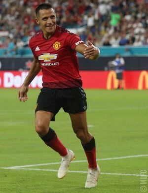 Gol y asistencia: Alexis Sánchez fue genio y figura en la victoria del Manchester United ante Real Madrid