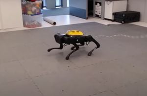 Desarrollan un perro robot que aprendió a caminar en una hora con inteligencia artificial
