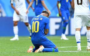 El desconsolado llanto de Neymar por el sufrido triunfo de Brasil en Rusia 2018