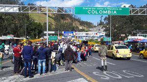 Visa humanitaria: Calamidad pública en paso fronterizo de Colombia con Ecuador por venezolanos