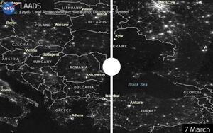 NASA muestra desde el espacio los devastadores efectos de la guerra en Ucrania