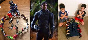 Niños lloran al protagonista de "Black Panther" en funerales simbólicos